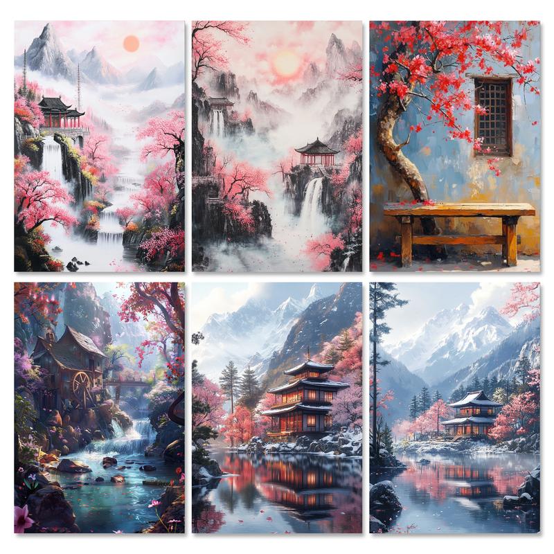 Abstract Canvas Set - RUOPOTY Rahmen-Set zum Selbermalen nach Zahlen
