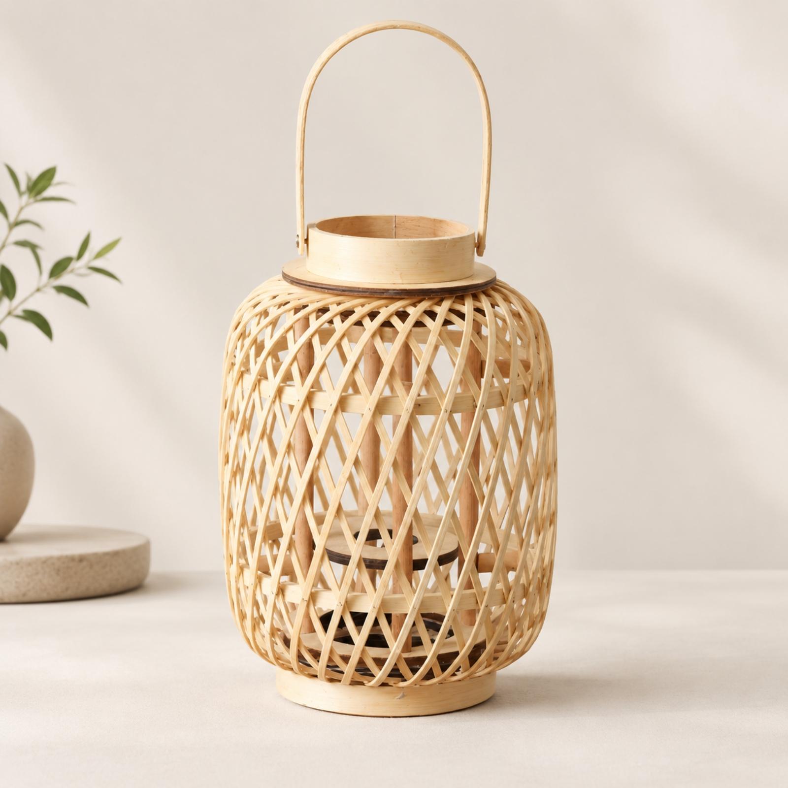Handgewebter Bambus-Kerzenhalt – Candle Holder Decor Bewertung und Preis