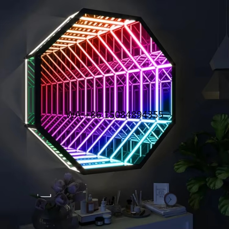 Achteckiger 3D-Infinity-Spiege – Decorative Mirror Bewertung und Preis